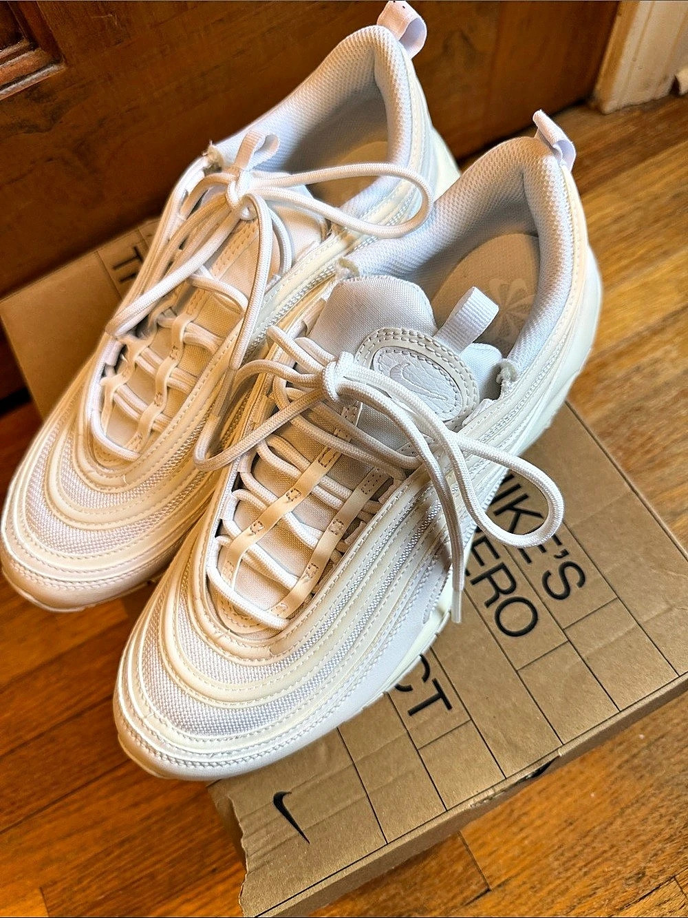 Nike Air Max 97 Next Nature Triple White Sneakers
